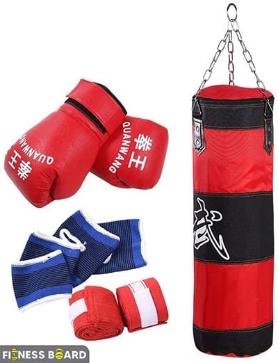 How to Find The Best Punch Bag Set in UK for 2022? Bitffuu Boxing Bag and Gloves Set